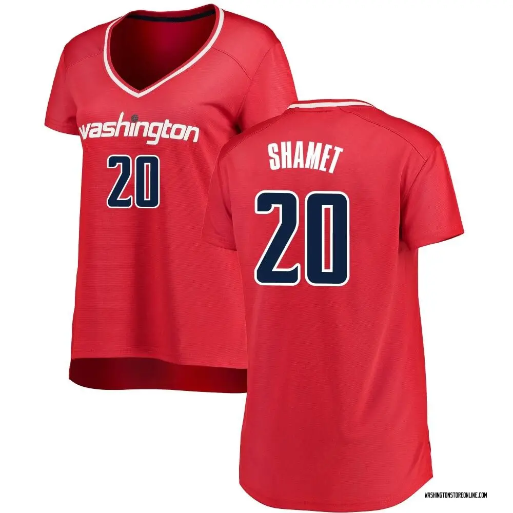 Landry Shamet Youth Fanatics Branded Red Washington Wizards Fast Break Custom Replica Jersey - Icon Edition Size: Medium